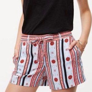 LOFT Costa Stripe 4” Short sz 16 NWT